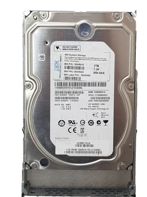 IBM 00AR415 2TB 7.2K RPM 6Gb/s SAS 3.5" LFF HDD ST2000NM0023 FRU 00AR320 - Image 1 of 4