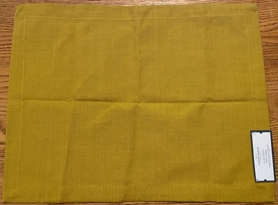 Set of 8 Certified Standard Placemats 100 By OEKO-TEX - Threshold Gold 14" x 19" - Image 1 of 4