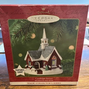 Hallmark Keepsake Ornament servizio a lume di candela #4 in serie luce 2001 spedizione gratuita - Foto 1 di 4