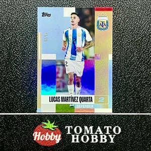 TOPPS TEAM SET 2024-25 LUCAS MARTINEZ QUARTA /99 PINK REFRACTOR ARGENTINA - Picture 1 of 2