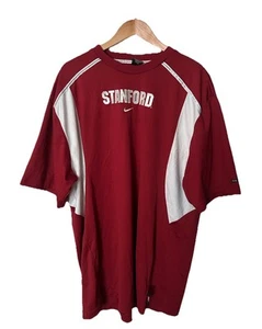 Vintage Nike Team Men’s Dri Fit Stanford University Cardinal Shirt Red Sz XL EUC - Picture 1 of 14