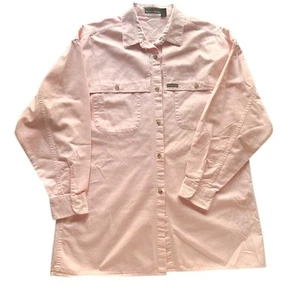 Outback Red Pink Button Up Longsleeve M Women's 100 Cotton Vintage Cowgirl West - Picture 1 of 11