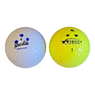 56 Total - 31 Maxfli Noodle Long & Soft and 25 Yellow TiTech Titanium Golf Balls - Image 1 of 4