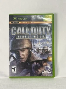 Call Of Duty Finest Hour Microsoft XBOX Video Game MANUAL Included - Picture 1 of 3