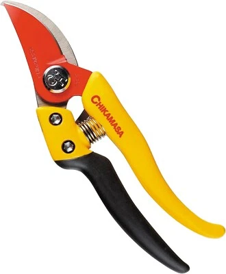 Chikamasa Pruning Scissors Ultra Rosso 7 190mm PS-7Y Yelllow - Image 1 of 4