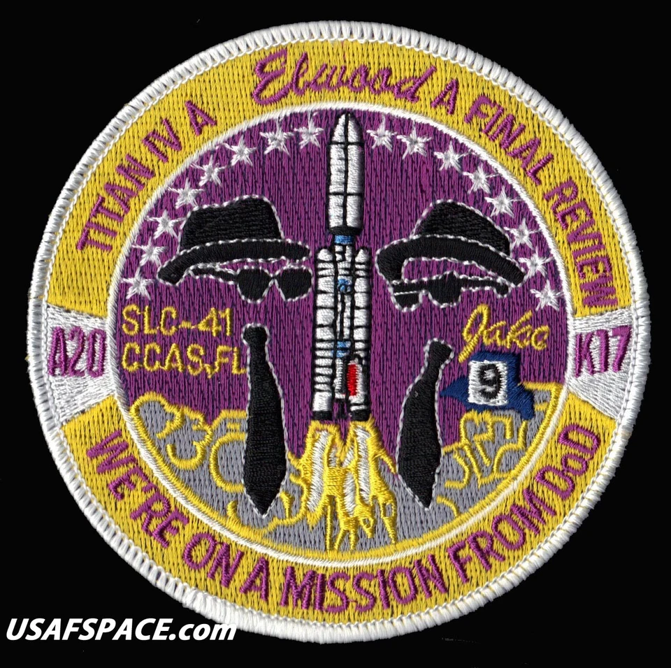 NROL-7 -TITAN IV A - ELWOOD A20 - K17 DOD NRO USAF CLASSIFIED SATELLITE PATCH  - Image 1 of 1