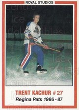 1986-87 Regina Pats #12 Trent Kachur