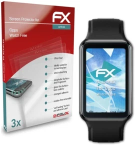atFoliX 3x Ochraniacz ekranu do zegarka Oppo Free Folia ochronna przezroczysta i elastyczna - Zdjęcie 1 z 8