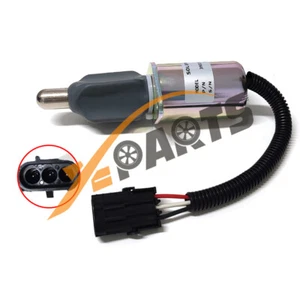 12V Fuel Shutoff Stop Solenoid Valve 3921978 for Cummins 6CT 6CTA Diesel Engine - Picture 1 of 6