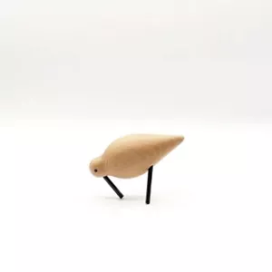 hej e Shorebird Bird Wooden Figurine Object Scandinavian Goods Wood Animal - Picture 1 of 5