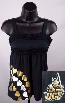 Central Florida Knights Shirt Girl's Large 10 - 12 Black Tank Top UCF New - Image 1 of 4