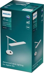 Philips LED Schreibtischleuchte Weiß 14W DSK501 LED - Bild 1 von 2