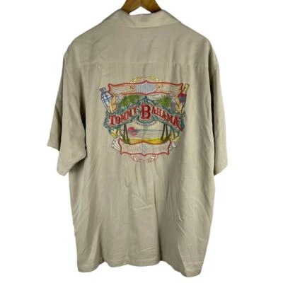 Tommy Bahama Without Reservations Шелковая Вышивка На Пуговицах Размер Средний - Изображение 1 из 4