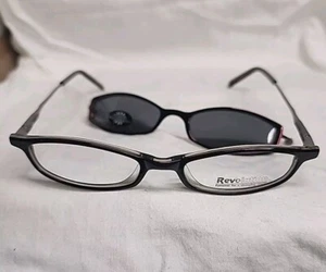 Revolution REV428 Red With Magnetic Polarized Sun Shade Eyeglass Frame 49/17/140 - Picture 1 of 8