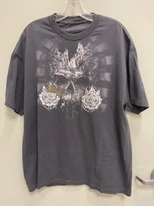 Hart & Huntington Skull Logo Graphic T-Shirt Short Sleeve Gray Men's XL - Picture 1 of 9