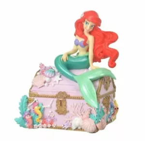 Disney The Little Mermaid ariel Jewelry case Ornament Vintage Antique w/Box - Picture 1 of 7
