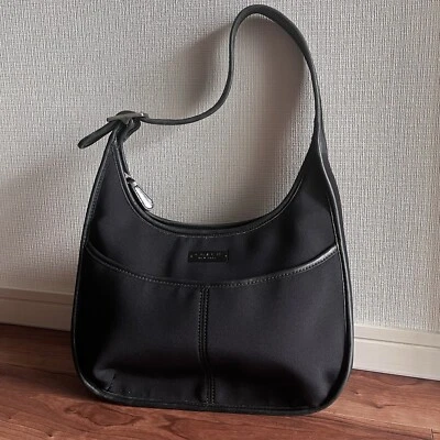 Bolso Hobo Coach Vintage 6203 Ergo Negro Neopreno Cuero Borde Hombro Foto 1 de 4