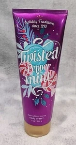 BATH & BODY WORKS TWISTED PEPPERMINT ULTRA SHEA CREAM BODY CREAM 8 OZ - Picture 1 of 1