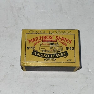 "Original 1950er Jahre Box - MOKO Lesney Streichholzschachtel Nr. 42 ""BEDFORD NEWS VAN""" - Bild 1 von 4