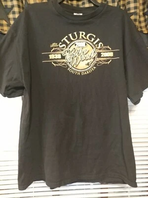 Sturgis 2008 Bike Week Black T Shirt Size  XL  - Imagem 1 de 4