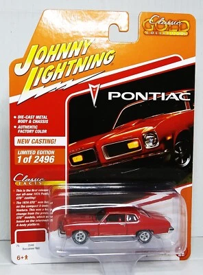 Johnny Lightning 1974 Pontiac GTO - opening hood with shaker scoop - 1:64 - Image 1 of 4