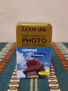 Genuine Lexmark 90 Photo Ink Cartridge 12A1990 Brand New Sealed Mint Condition - Picture 1 of 2
