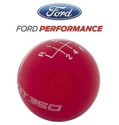 2016-2020 Shelby GT350 Ford Performance 6-Speed Gear Shifter Shift Knob Red - Image 1 of 4