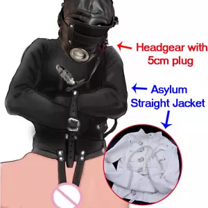 Asylum Zwangsjacke Body Harness Armbinder Kostüm Zwangsjacke Clubwear US - Bild 1 von 48
