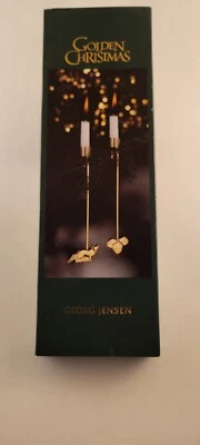 2002 FOX & HAZELNUT Set of Christmas Tree Candleholders GEORG JENSEN - Image 1 of 4
