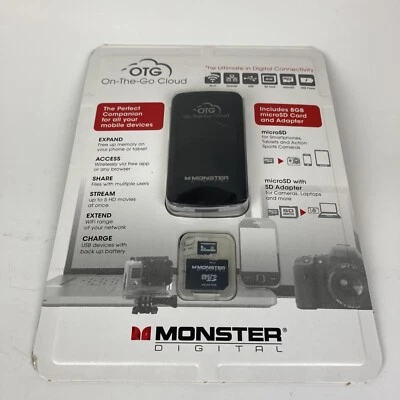 Monster Digital OTG Digital Connectivity NEW Sealed 8GB Card Incuded - Image 1 of 4