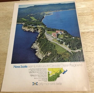 1970 NOVA SCOTIA Keltic Lodge, Ingonish, Cape Breton - Vintage Magazine Ad - Imagen 1 de 1