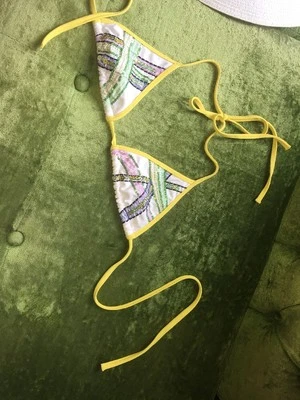 Bikini Swimsuit 32 A B With Sequins Small - Image 1 of 4