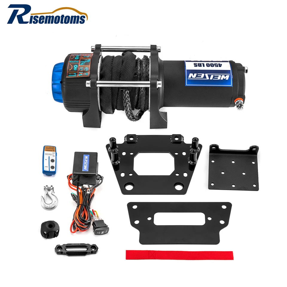 Kit de montaje de cabrestante eléctrico 4500 lb para Kawasaki Teryx KRX 1000/4 1000 2020-2025 Foto 1 de 4