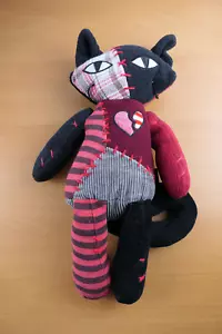 Emily the Strange / Sabbath Gothic / Muñeca de trapo / Gato / Gatito / Patchwork - Imagen 1 de 4