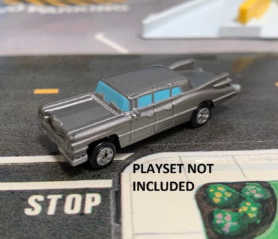 2" MINIATURA 1989 MICRO MÁQUINAS CADILLAC 1959 LIMUSINA ESTIRADA PLATA LIMUSINA Foto 1 de 4