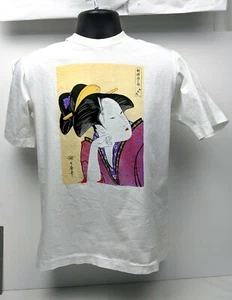 Camiseta Serigrafiada Estilo Geisha Japonesa Ukiyo-e Talla M - Unisex De Japón - Imagen 1 de 7