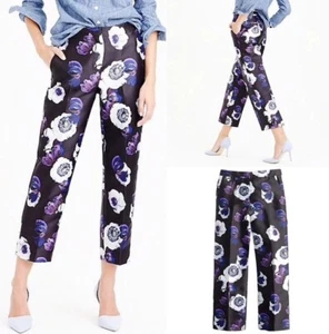 J.CREW Gr. 0 Patio gerade kurze Hose Midnight Navy Blumenmuster Stil E4488 - Bild 1 von 8