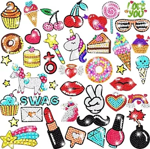 Kit de pintura de diamantes gemas de 100 piezas para niños pegatinas de pintura de diamantes diamante - Imagen 1 de 7