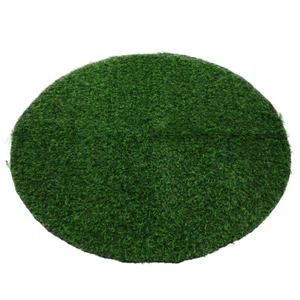 6 PCS Artificial Grass Round Table Decoration Rug Tablecloth Circle - Picture 1 of 12