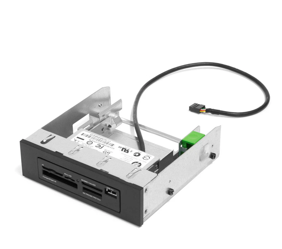 HP 22-in-1 (USB) Media Card Reader Fronteinschub Einbaurahmen 5,25" 698877-001 - Bild 1 von 4