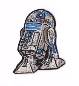 R2-D2 Iron on / Sew on Patch Embroidered Badge Motif Movie Star Wars PT144 - Picture 1 of 1