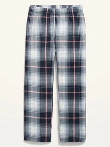 Old Navy Fleece Pajama Joggers for Girls Size: 6/Small Color: Color: Navy Plaid - Picture 1 of 1
