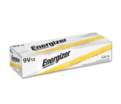 Energizer Industrial Alkaline 9V Batteries, 12/Box - Image 1 of 3