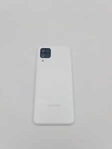 Original Samsung Galaxy A12 A125F Battery Lid Back Cover Rear Lens White - Picture 1 of 2