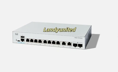 Cisco C1300-8T-E-2G Catalyst 1300 8-port GE, Ext PS, 2x1G Combo Switch New Seale - Image 1 of 2