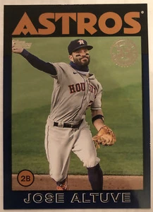 2021 Topps Series 1 "Navy Blue 1986 35th Anniversary" Jose Altuve #86B-24 - Picture 1 of 2