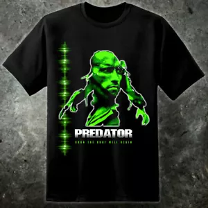 Predator Arnie Mens Yautja Sci Fi Movie T Shirt Xenomorph 80s Dutch Val Verde - Picture 1 of 3