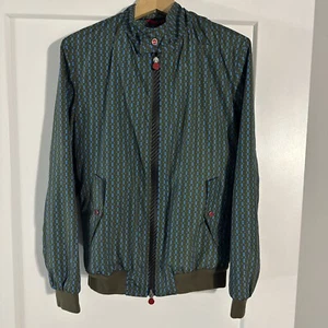 $1195 Mens KITON Print Zip Up Track Jacket IT 50 US Med-Large - Picture 1 of 5