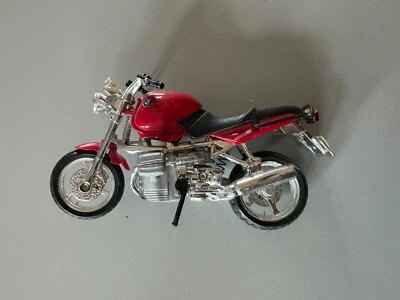Maisto BMW R1100R Bicicleta Motocicleta Escala 1/18 Vermelha, Preta, Cromada Estrada e Pista - Imagem 1 de 4