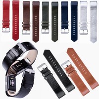 Replacement Luxury Leather Band Strap Wristband Bracelet For Fitbit Charge 2 New